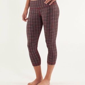 Lululemon Wunder Under Ziggy Wee Flare crop leggings sz6